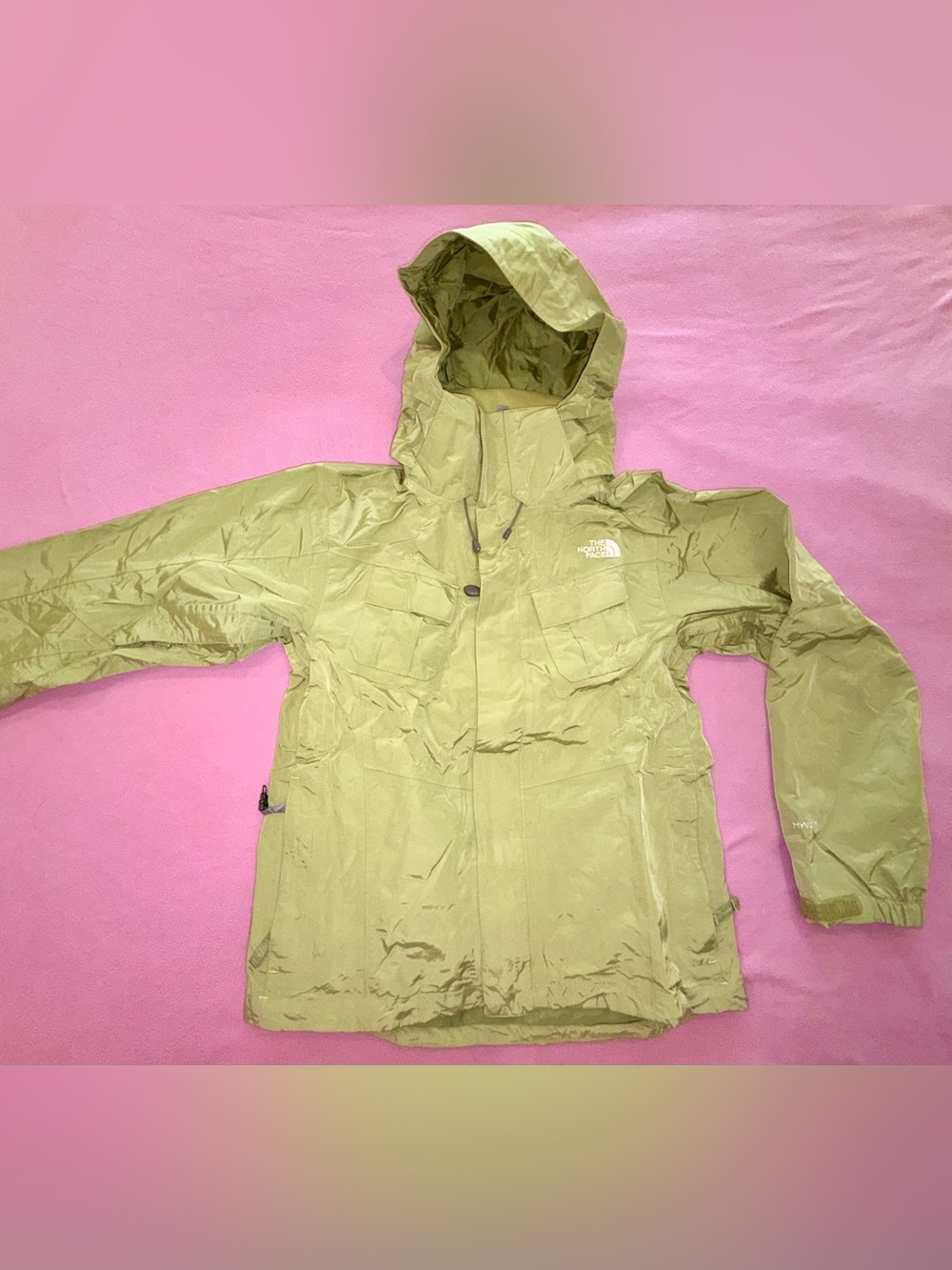 VTG The North Face Women's S HyVent Ski Snowboard Jacket Green Powder Skirt Y2K